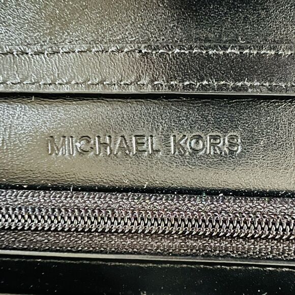 MICHAEL KORS Natalie Cheetah Natural HairCalf XL Wallet On A Chain Crossbody Bag - Picture 10 of 12